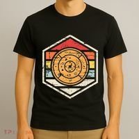 Retro Badge Crokinole Board T-Shirt thumb 3