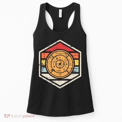 Retro Badge Crokinole Board Women's Tank Top