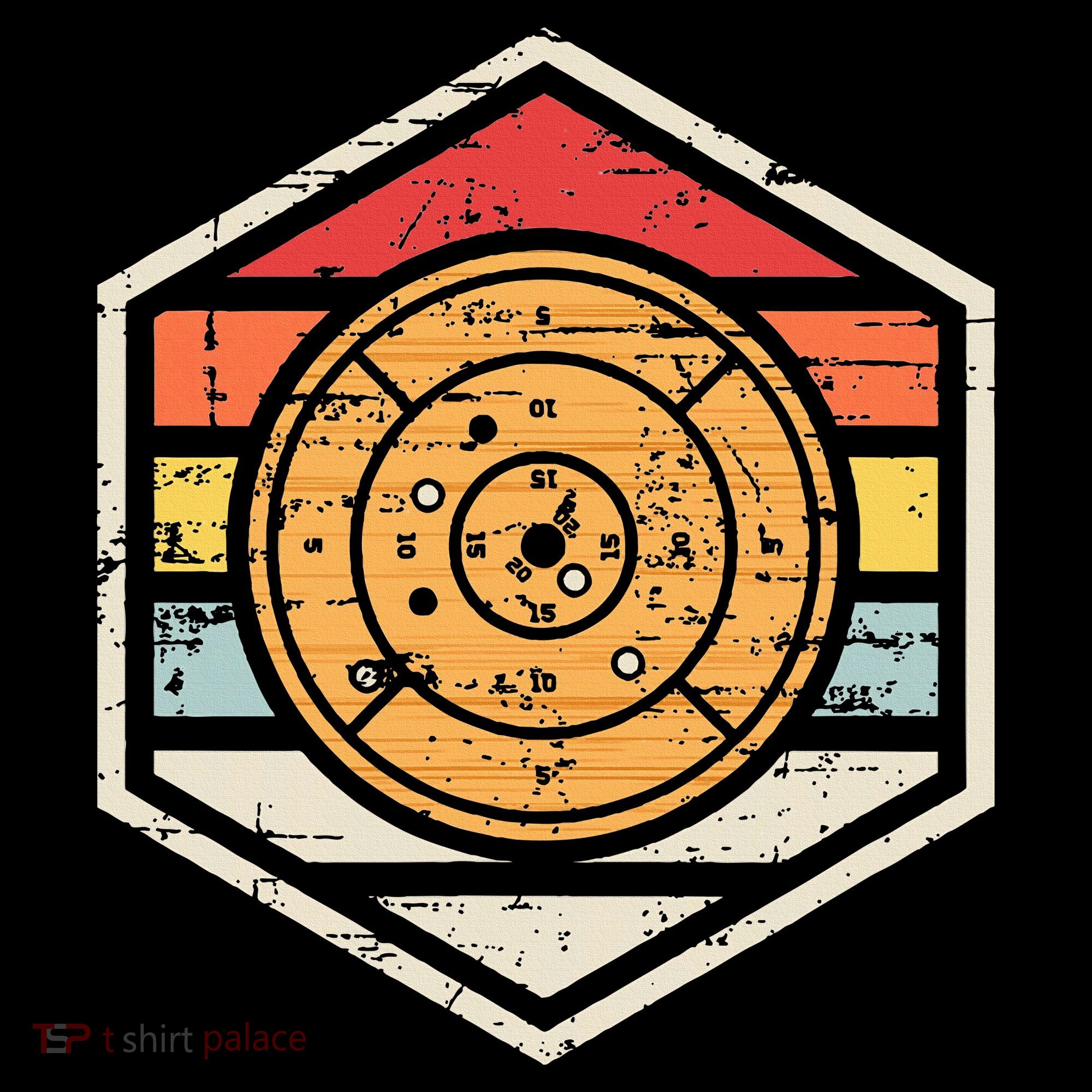 Retro Badge Crokinole Board Women's Tank Top