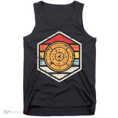 Retro Badge Crokinole Board Tank Top