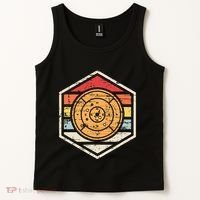 Retro Badge Crokinole Board Tank Top thumb 2