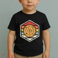 Retro Badge Crokinole Board Toddler T-Shirt thumb 2