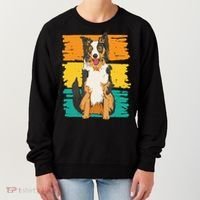 Retro Border Collie Women's Sweatshirt thumb 0