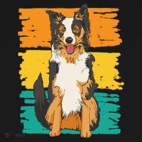 Retro Border Collie Pajama Set thumb 2