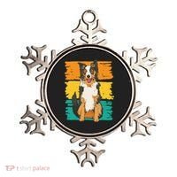 Retro Border Collie Ornament thumb 0