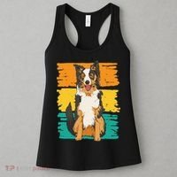 Retro Border Collie Women's Tank Top thumb 3