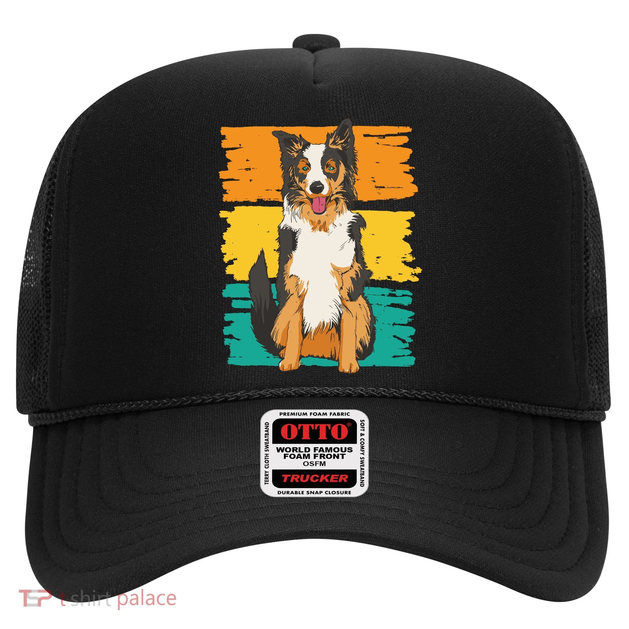 Retro Border Collie Hat