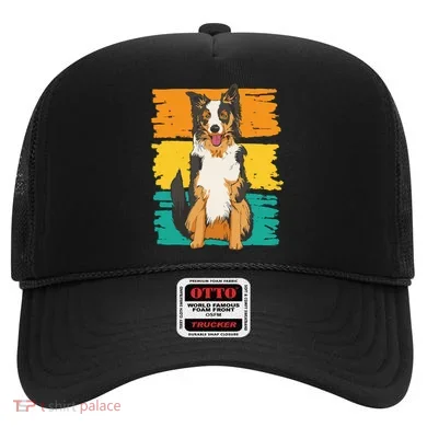 Retro Border Collie Hat