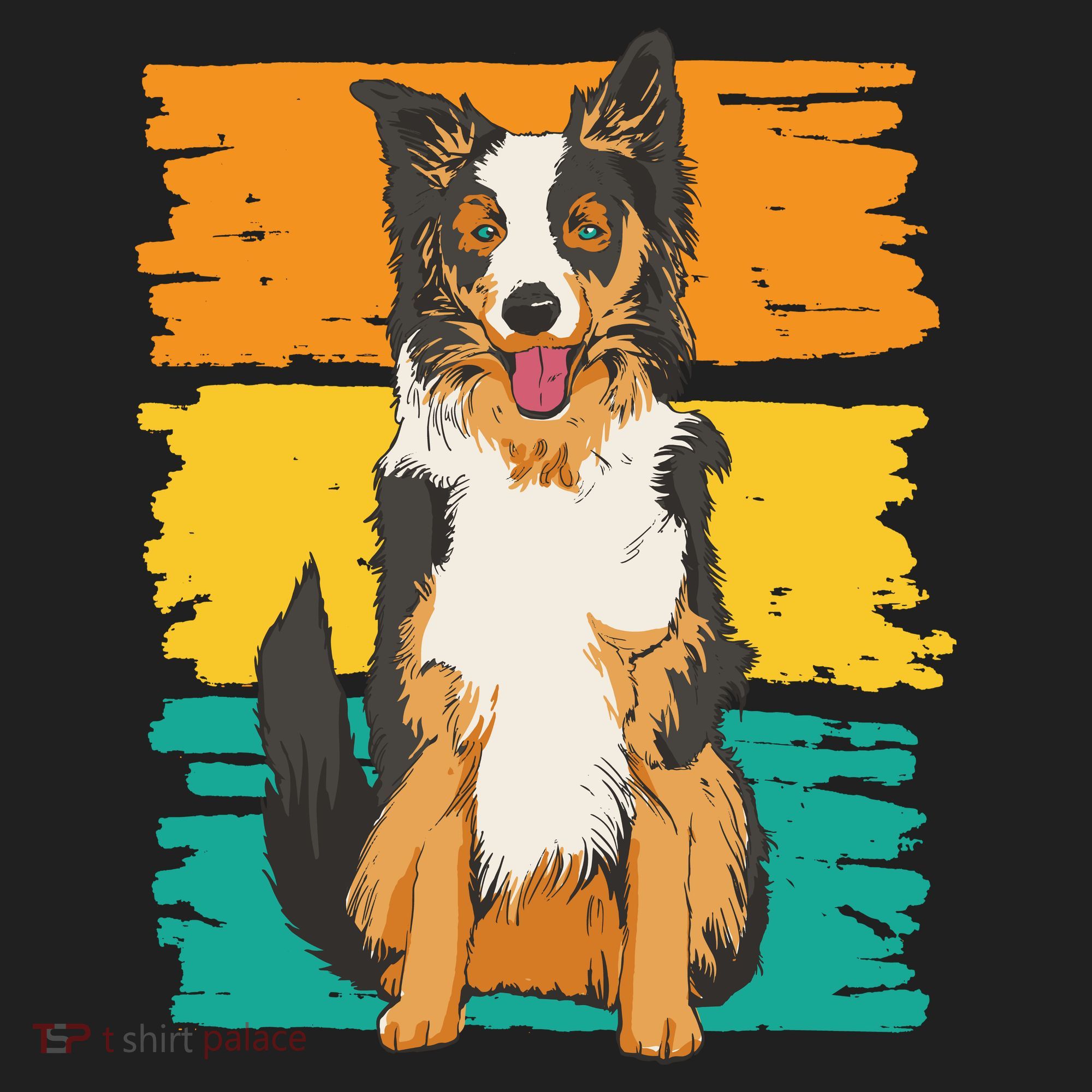 Retro Border Collie Hat
