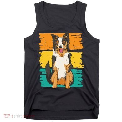 Retro Border Collie Tank Top