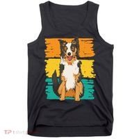 Retro Border Collie Tank Top thumb 0