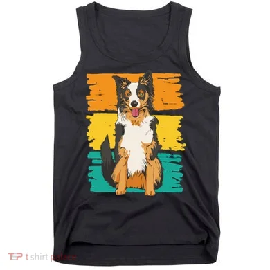 Retro Border Collie Tank Top