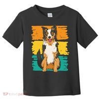 Retro Border Collie Toddler T-Shirt thumb 0
