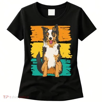 Retro Border Collie Women's T-Shirt