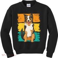 Retro Border Collie Kids Sweatshirt thumb 0