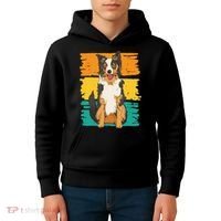 Retro Border Collie Kids Hoodie thumb 4