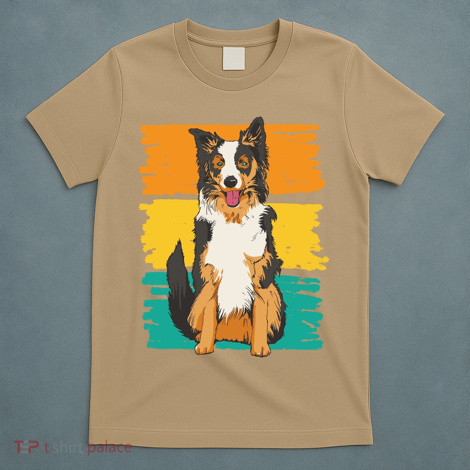 Retro Border Collie T-Shirt