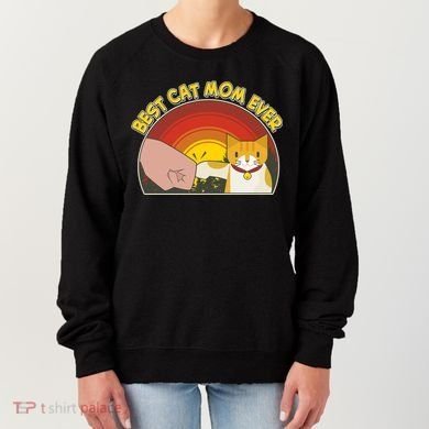 Retro Best Cat Mom Ever Women's Sweatshirt
