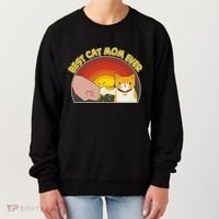 Retro Best Cat Mom Ever Women's Sweatshirt thumb 0