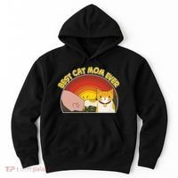 Retro Best Cat Mom Ever Hoodie thumb 0