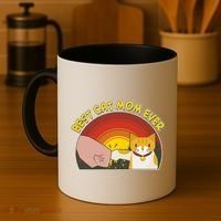Retro Best Cat Mom Ever Coffee Mug thumb 4