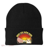 Retro Best Cat Mom Ever Beanie thumb 0