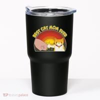 Retro Best Cat Mom Ever Tumbler thumb 0