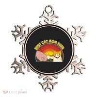 Retro Best Cat Mom Ever Ornament thumb 0