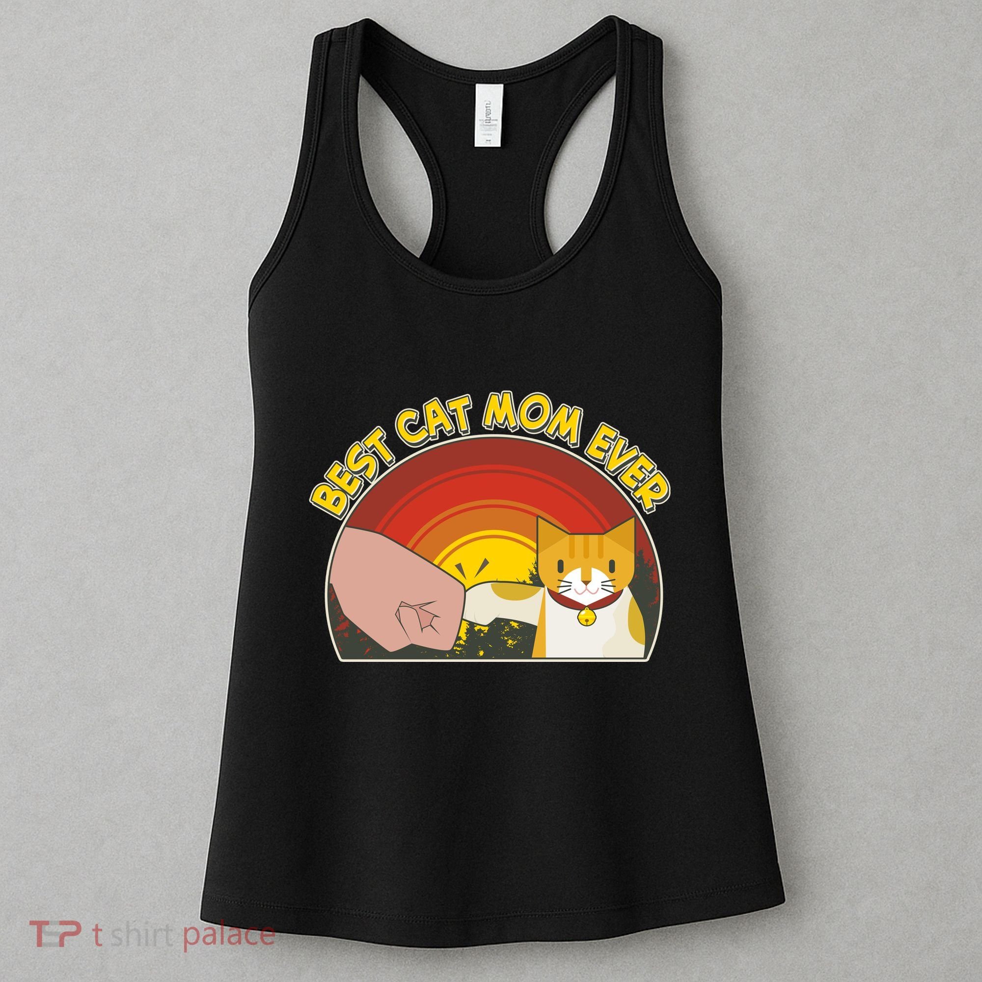 Retro Best Cat Mom Ever Women's Tank Top