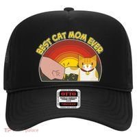 Retro Best Cat Mom Ever Hat thumb 0