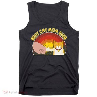 Retro Best Cat Mom Ever Tank Top