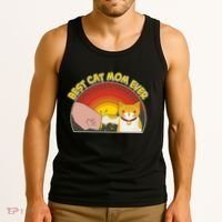 Retro Best Cat Mom Ever Tank Top thumb 3