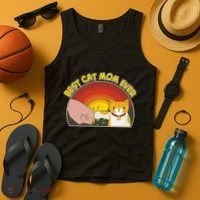 Retro Best Cat Mom Ever Tank Top thumb 4