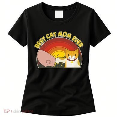 Retro Best Cat Mom Ever Women's T-Shirt
