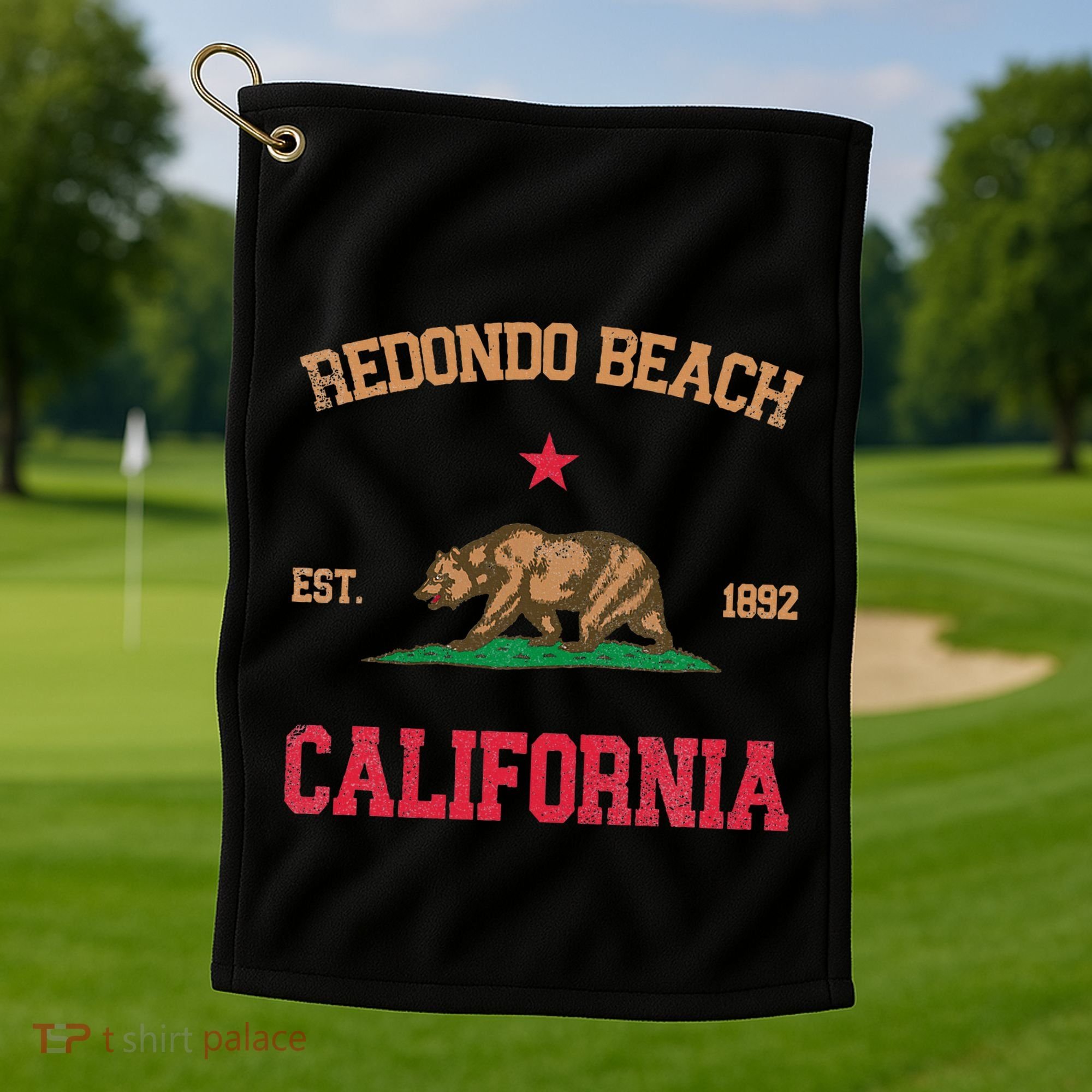 Redondo Beach California Golf Towel
