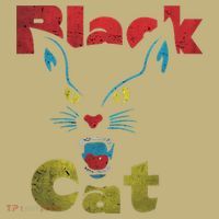 Retro Black Cat Retro Fireworks Vintage Halloween 70s T-Shirt thumb 7