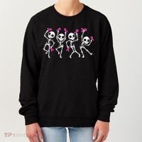 Ribbon Breast Cancer Awareness Skeleton Women's Sweatshirt thumb 0