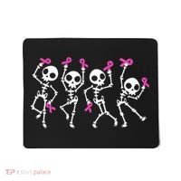 Ribbon Breast Cancer Awareness Skeleton Mousepad thumb 0