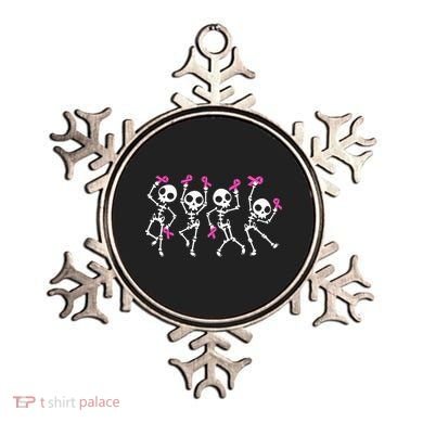 Ribbon Breast Cancer Awareness Skeleton Ornament