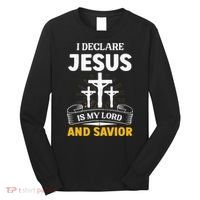 Religious Bible Church Jesus Is My Lord And Savior Long Sleeve Shirt thumb 0