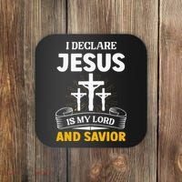 Religious Bible Church Jesus Is My Lord And Savior Coaster thumb 0