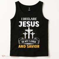 Religious Bible Church Jesus Is My Lord And Savior Tank Top thumb 2