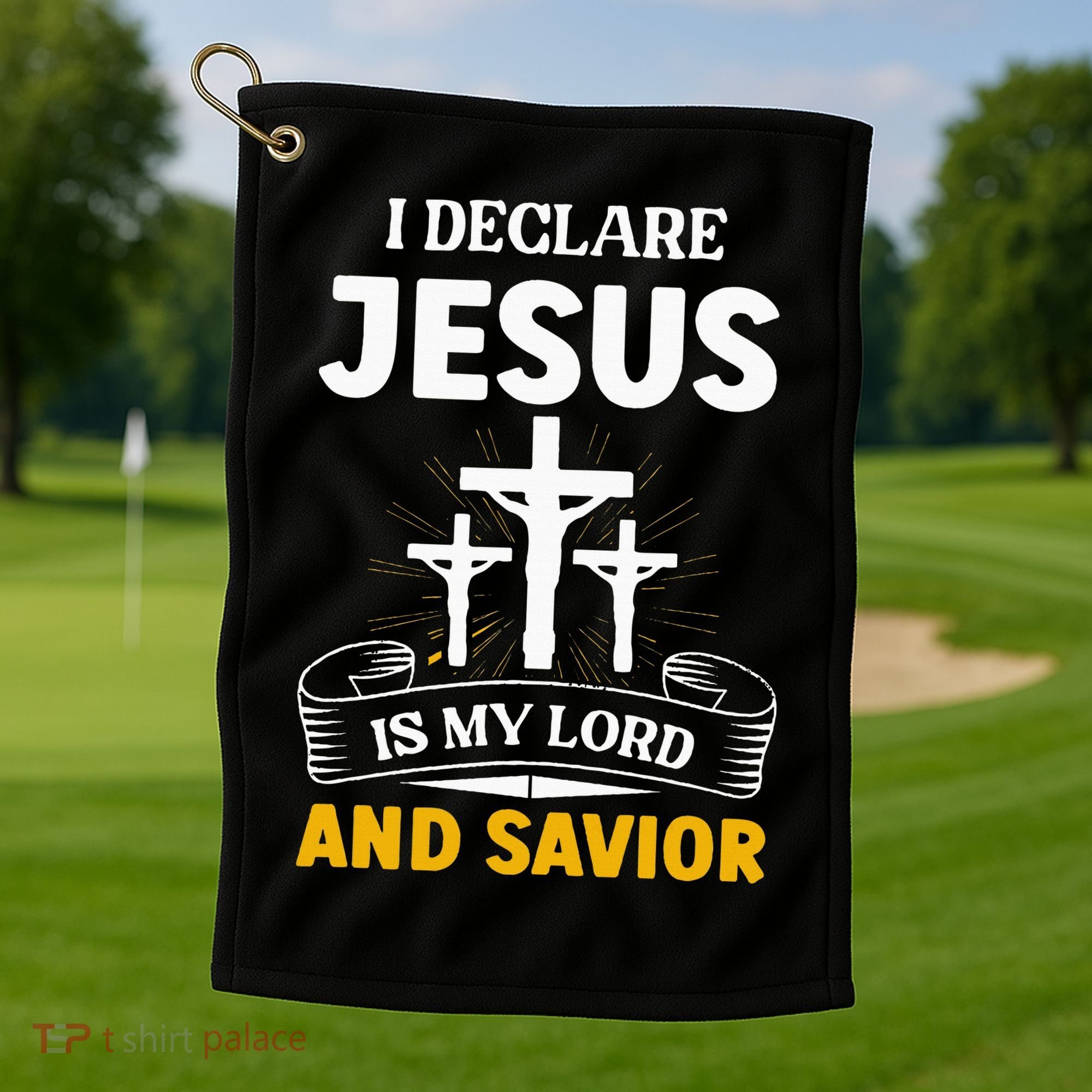 Religious Bible Church Jesus Is My Lord And Savior Golf Towel