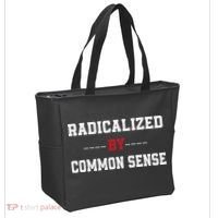 Radicalized By Common Sense Truth Logic And Free Thinkin Tote Bag thumb 2