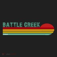 Retro Battle Creek Michigan Women's Sweatshirt thumb 2