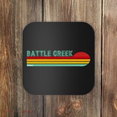 Retro Battle Creek Michigan Coaster