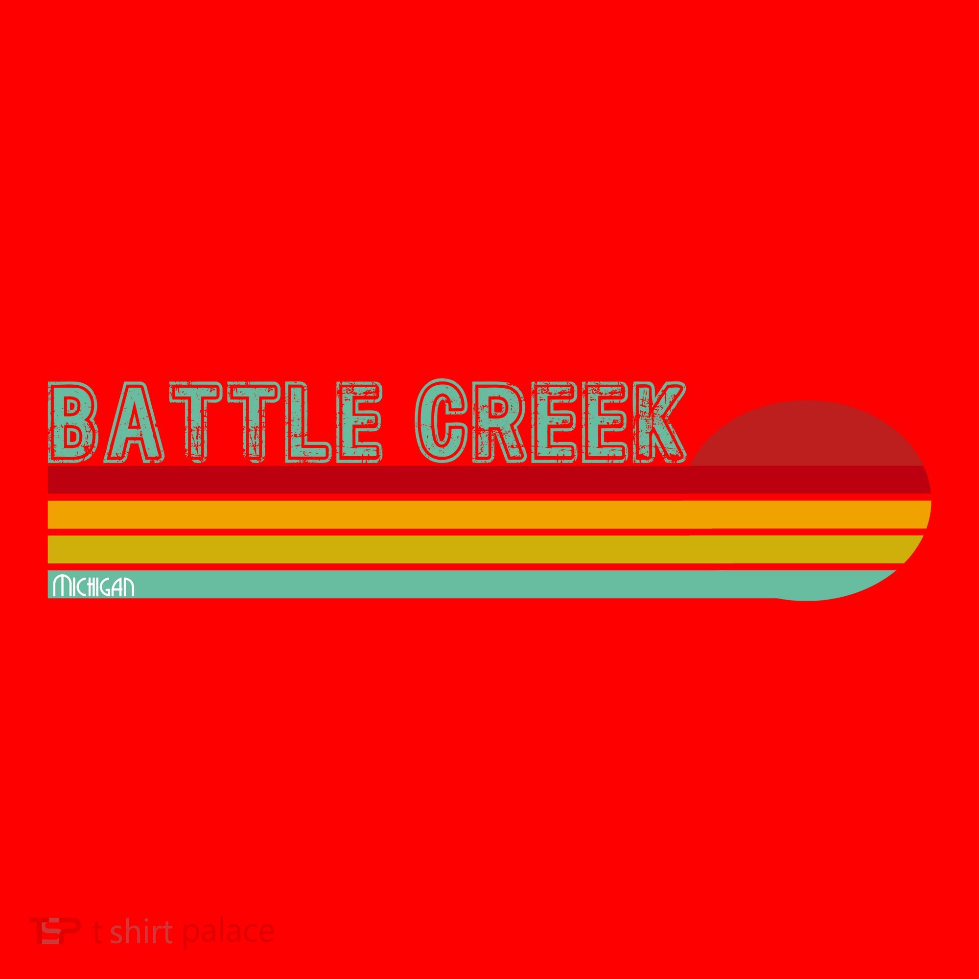 Retro Battle Creek Michigan Santa Hat