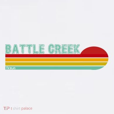 Retro Battle Creek Michigan Hoodie