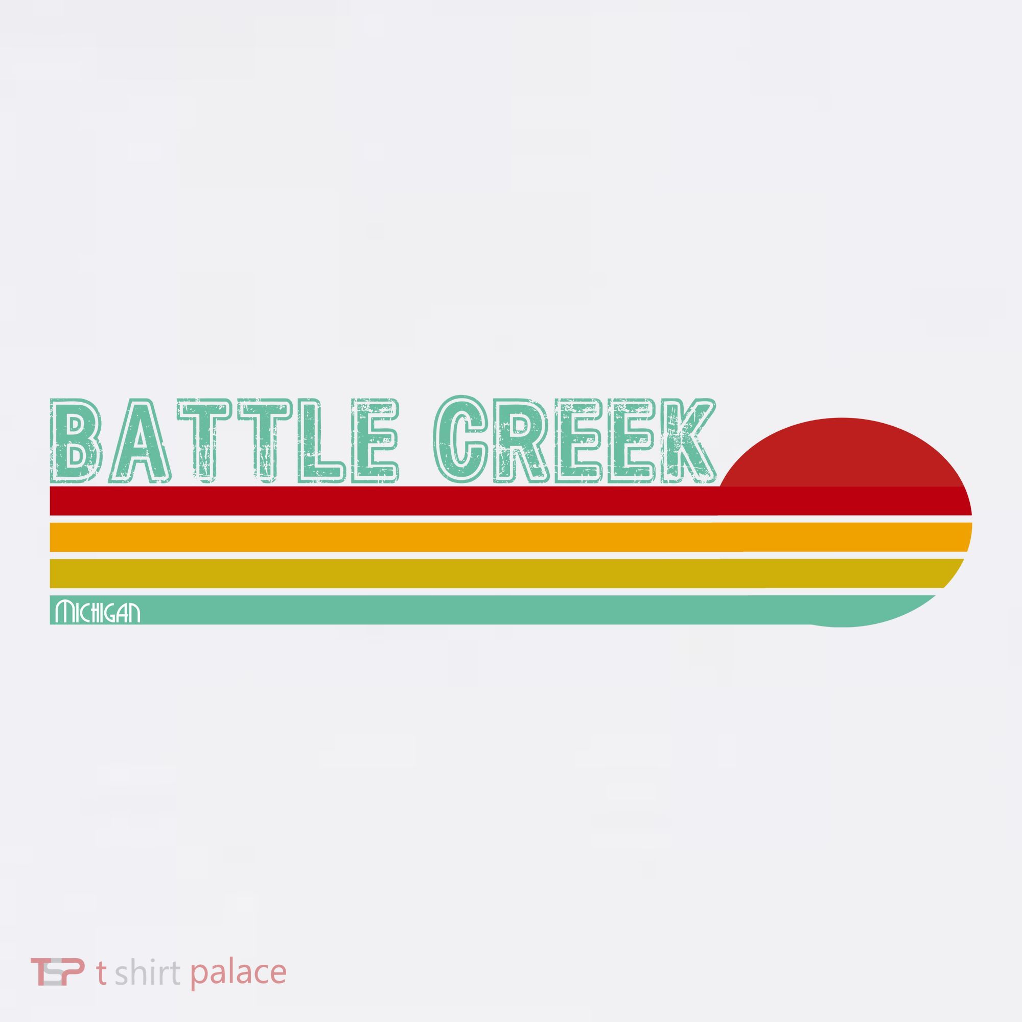 Retro Battle Creek Michigan Women's Hoodie