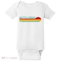 Retro Battle Creek Michigan Baby Bodysuit thumb 0